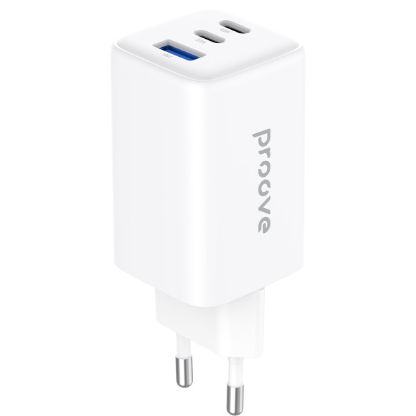 Фото - Сетевое зарядное устройство Proove Pocket GaN 65W (2Type-C + USB) White (WCPG65121202)