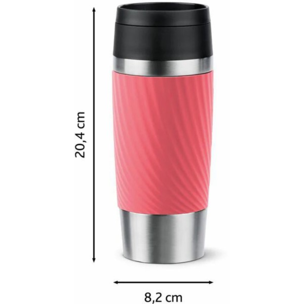Фото - Термокружка Tefal N2024410 Travel Mug Classic Twist 0,36 л коралловый