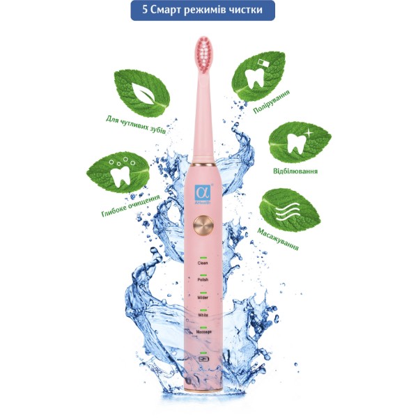 Фото - Зубная щетка электрическая AHealth SONIC SMILE 1 pink (AHsss1p)