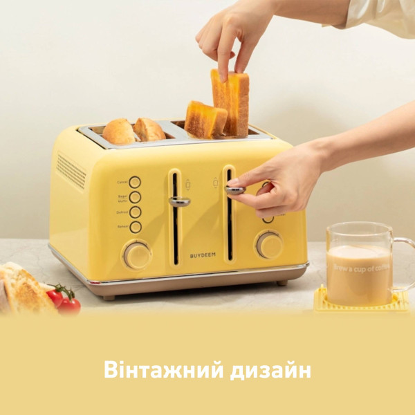 Фото - Тостер BUYDEEM DT640E Mellow Yellow (DT640E-MY/EU)