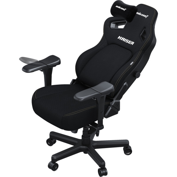 Фото - Крісло для геймерів Anda Seat Kaiser 4 Size XL Black Linen Fabric (AD12YDDC-XLL-20-B-CF)