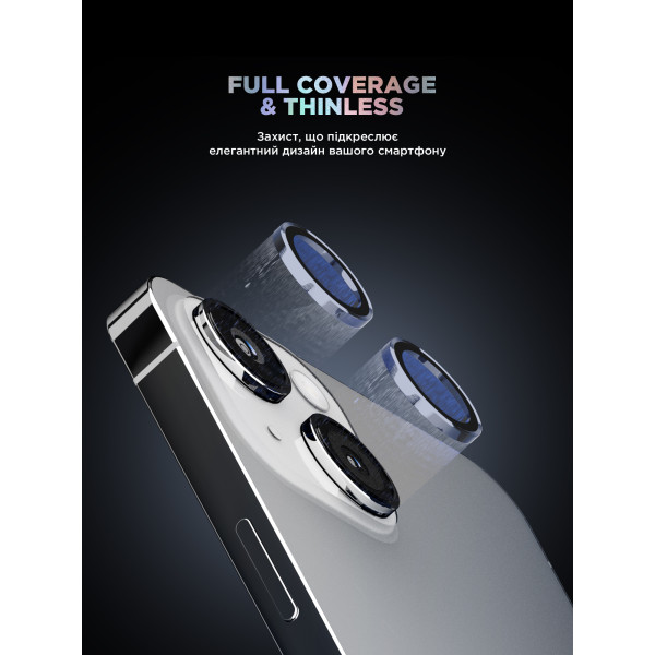 Фото - Захисне скло для смартфону Armorstandart для камери Supreme Black Icon for iPhone 15/15 Plus Blue (ARM76590)