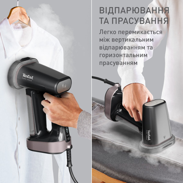 Фото - Вертикальный отпариватель ручной Tefal DT8765E0 PURE FORCE 3IN1