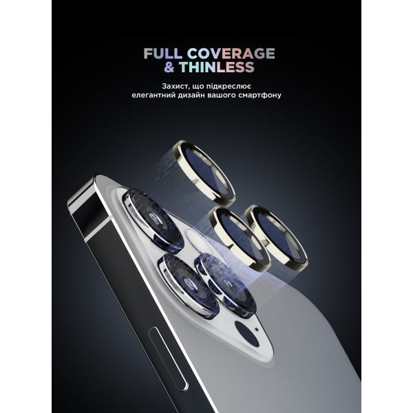 Фото - Захисне скло для смартфону Armorstandart для камери Supreme Black Icon for iPhone 15 Pro/15 Pro Max Natural Titanium (ARM76592)