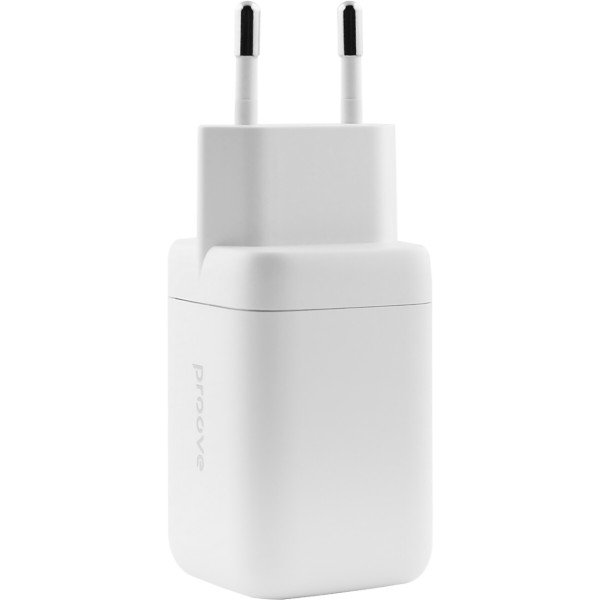 Фото - Сетевое зарядное устройство Proove Silicone Power 40W (Type-C + Type-C) White