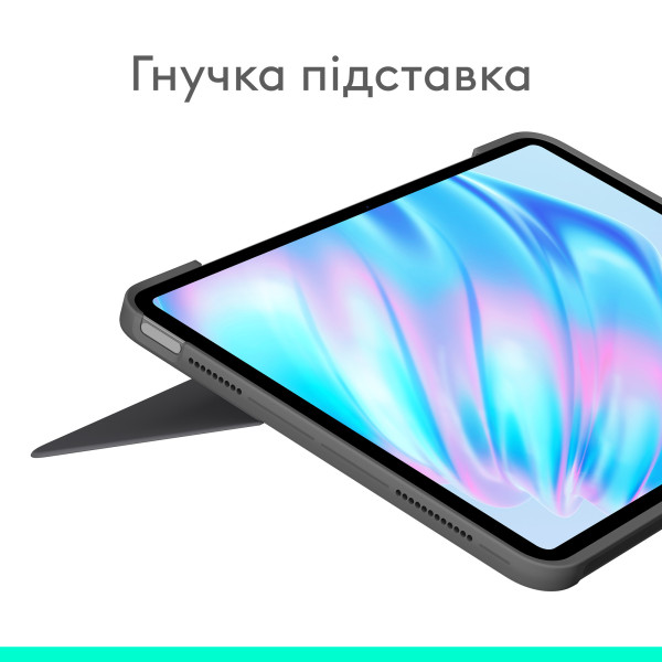 Фото - Чохол-клавіатура для планшета Logitech Combo Touch for iPad Air 13'' (M2) Oxford Grey (920-012618)
