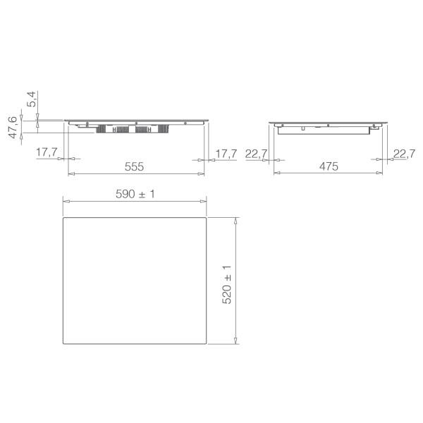 Фото - Варочная панель электрическая Elica RATIO 604 PLUS CONNECT BL