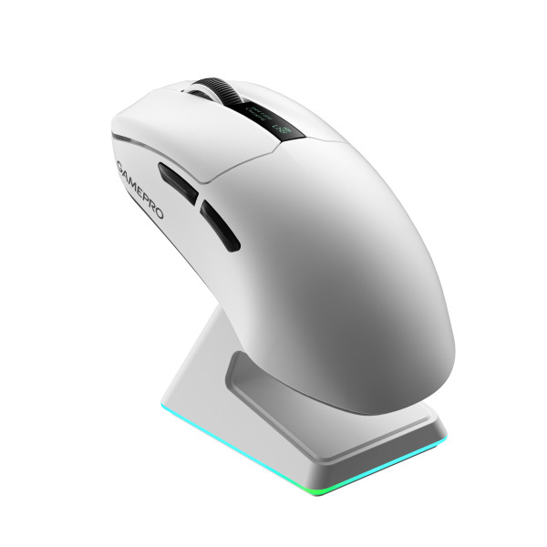 Фото - Миша бездротова ігрова GamePro Asgard Thor Wireless RGB White (GM023W)