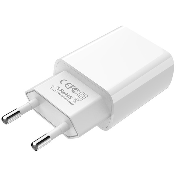 Фото - Сетевое зарядное устройство BOROFONE BA20A Sharp single port charger 10.5W White (6931474700681)