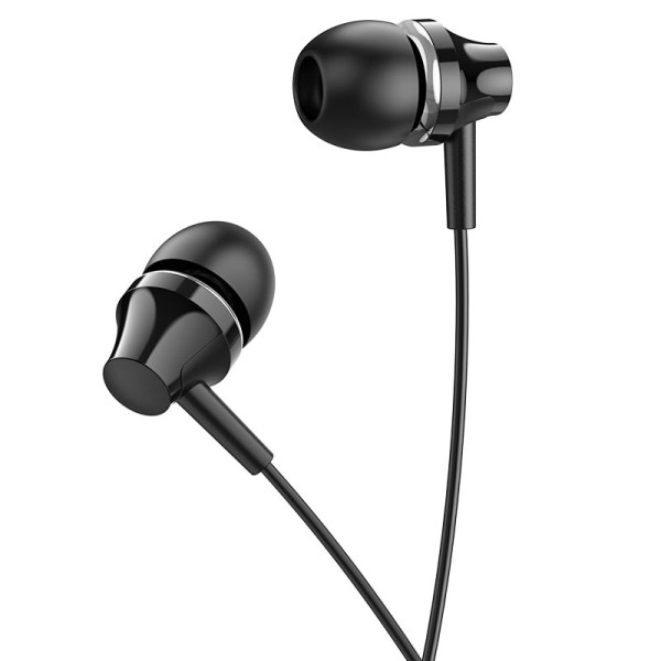 Фото - Навушники вкладиші дротові BOROFONE BM74 Singer universal earphones with microphone Black (6974443388220)