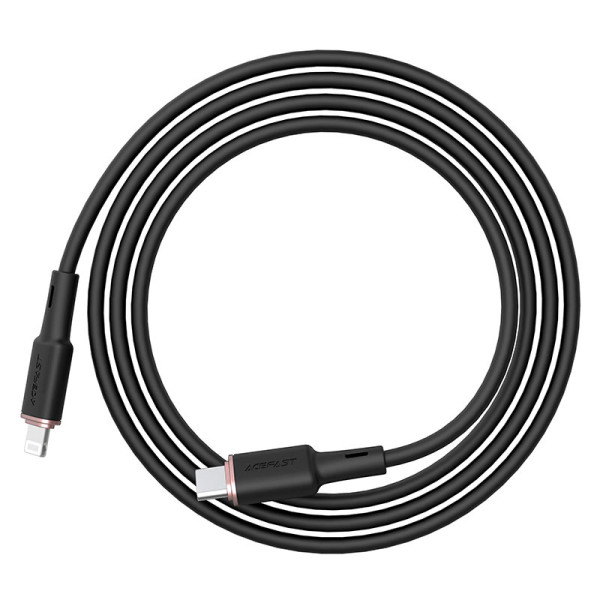 Фото - Кабель синхронізації даних AceFast C2-01 Type-C to iP 3A, 20W 1.2m Black (6974316280644)