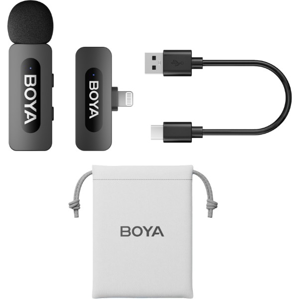 Фото - Мікрофон для смартфона Boya BY-V1 Lightning Black