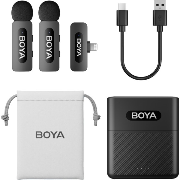 Фото - Микрофон для смартфона Boya BY-V3 Lightning Black