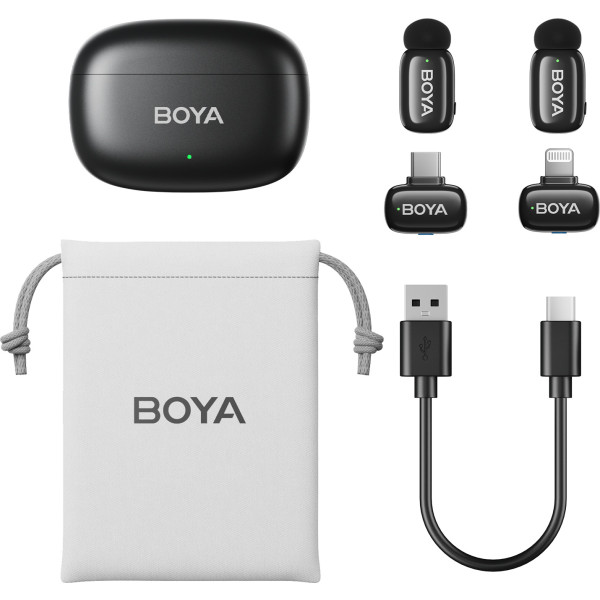 Фото - Мікрофон для смартфона Boya mini-12 Type-C/Lightning Black