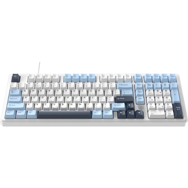 Фото - Клавиатура проводная игровая Ajazz AK980 MAX Magnetic switches Blue White Dark Blue (AK980-MAX-M-BWDB)