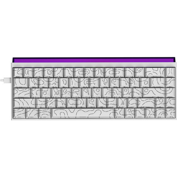 Фото - Клавиатура проводная игровая Ajazz NK68 Red switches Side contour White (NK68-R-S-W)