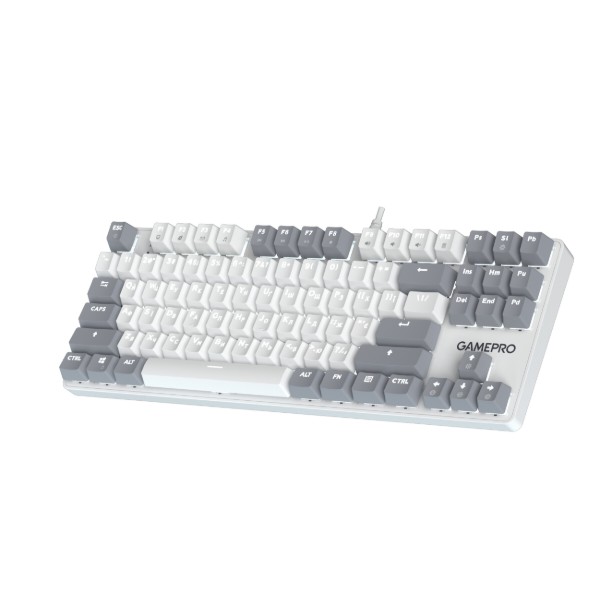Фото - Клавіатура дротова GamePro Genesis Metallic Outemu Red Swithes USB White (MK110W)