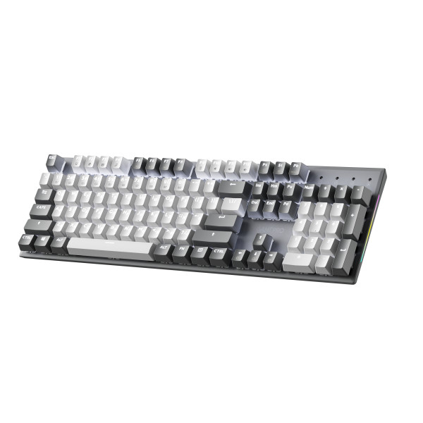 Фото - Клавіатура дротова ігрова GamePro Genesis Metallic Outemu Red Swithes USB Gray (MK144G)