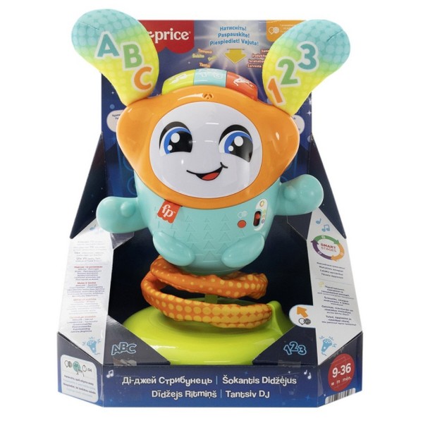 Фото - Інтерактивна іграшка Fisher-Price Ді-Джей Стрибунець з технологією Smart Stages багатомовний (JLH74)