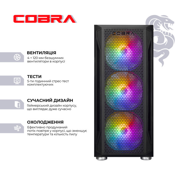Фото - Системний блок Cobra Advanced (I124F.16.S2.35.23920)