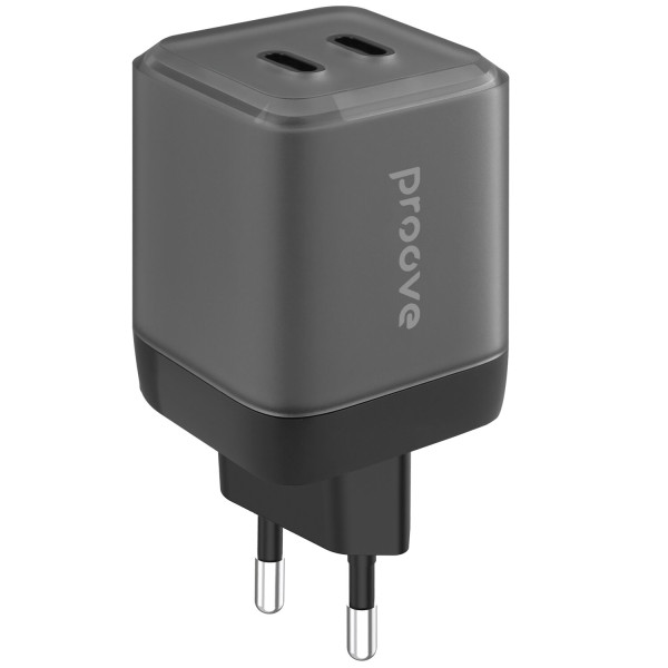 Фото - Сетевое зарядное устройство Proove Pure GaN Max 67W (Type-C + Type-C) Black (WCPU67022201)