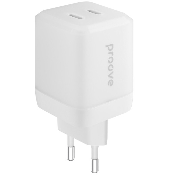 Фото - Сетевое зарядное устройство Proove Pure GaN Max 67W (Type-C + Type-C) White (WCPU67022202)