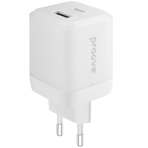 Фото - Сетевое зарядное устройство Proove Pure GaN Plus 30W (Type-C + USB) White (WCPU30111202)