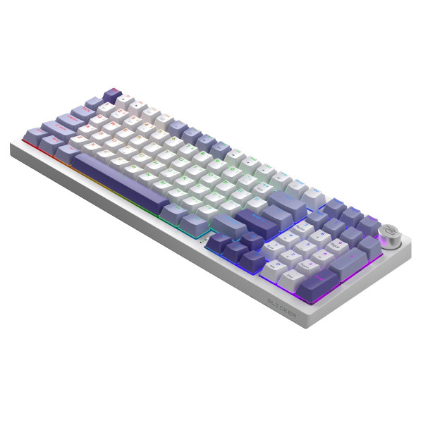 Фото - Клавіатура бездротова ігрова Proove Gaming Slicker (Ukraine Layout) White (WKSL00022402)