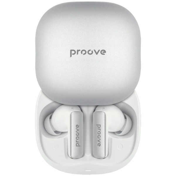 Фото - Наушники вкладыши беспроводные TWS Proove NoLimit TWS with Hybrid ANC (APP) White/Silver (TWNL0001AP26)