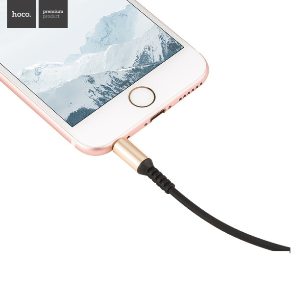 Фото - Кабель 3.5 мм -3.5 мм HOCO UPA02 AUX Black (6957531025665)