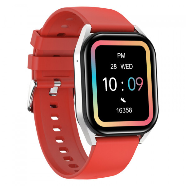 Фото - Смарт-часы Canyon Chatter SW-58 BT-CALL Silver Red (CNS-SW58RR)