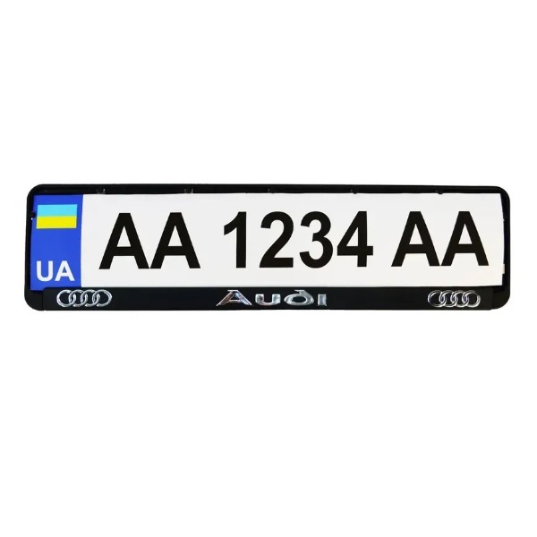 Фото - Рамка под номер Poputchik AUDI 2 шт. (24-001)