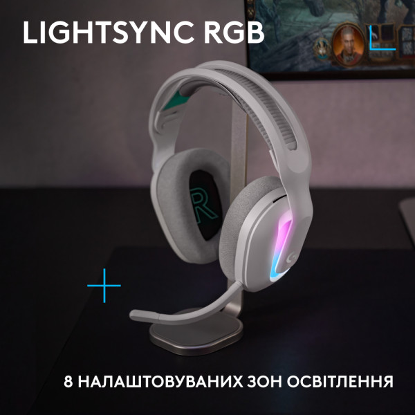 Фото - Гарнитура беспроводная игровая Logitech G522 LightSpeed Wireless Gaming Headset White (981-001550)