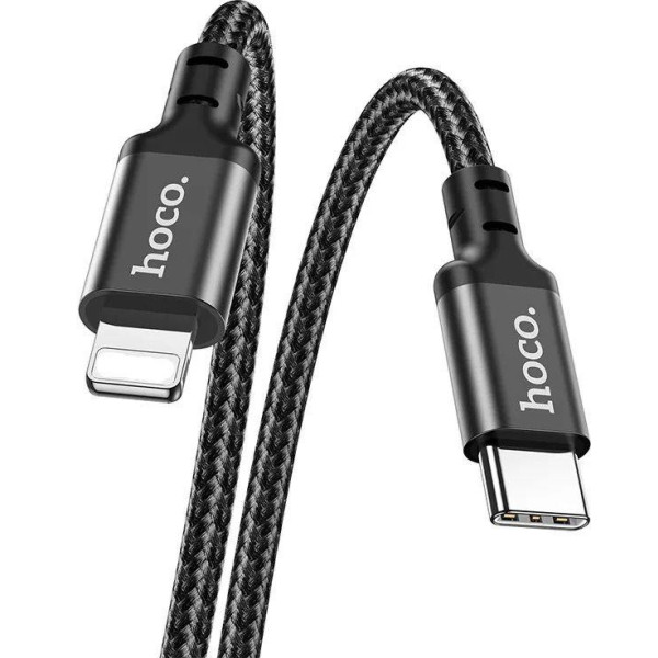 Фото - Кабель синхронізації даних HOCO X14 Type-C to iP 3A, 20W, 2m Black (6931474752208)