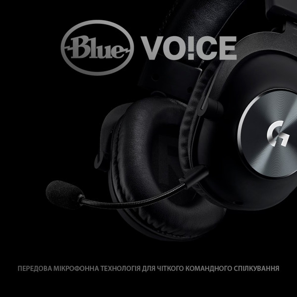 Фото - Гарнитура проводная игровая Logitech G PRO X Gaming Headset Black USB Stand (991-000358)