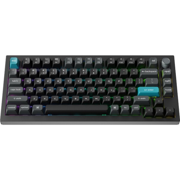 Фото - Клавіатура бездротова Keychron Q1 Ultra Red Switch Black RGB (Q1U-M1-UA)