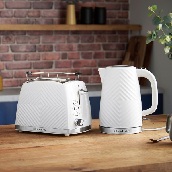 Фото - Електричний чайник Russell Hobbs 26381-70 Groove White