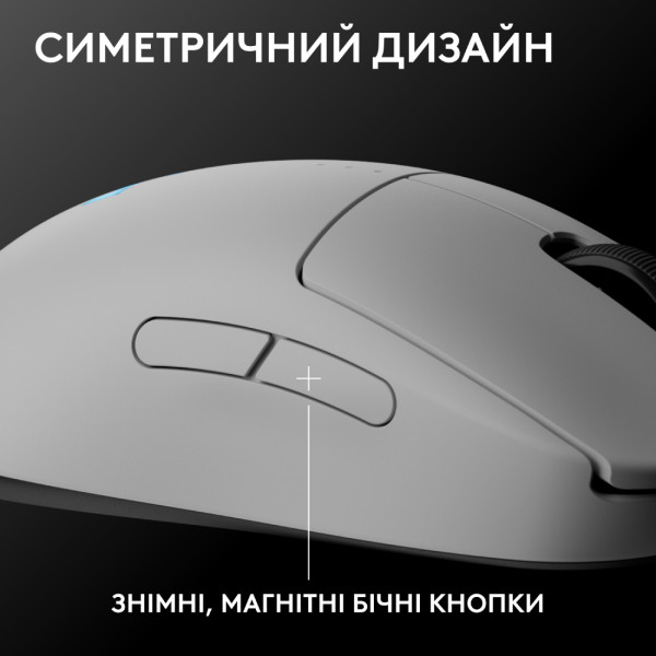 Фото - Мышь беспроводная игровая Logitech G PRO 2 LightSpeed Wireless Gaming Mouse White (910-007302)