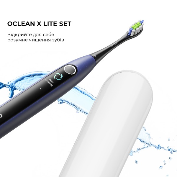 Фото - Зубна щітка електрична Oclean X Lite Set Blue (6970810556407)