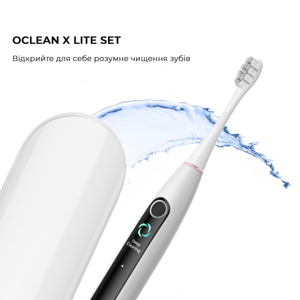 Фото - Зубна щітка електрична Oclean X Lite Set Grey (6970810556414)