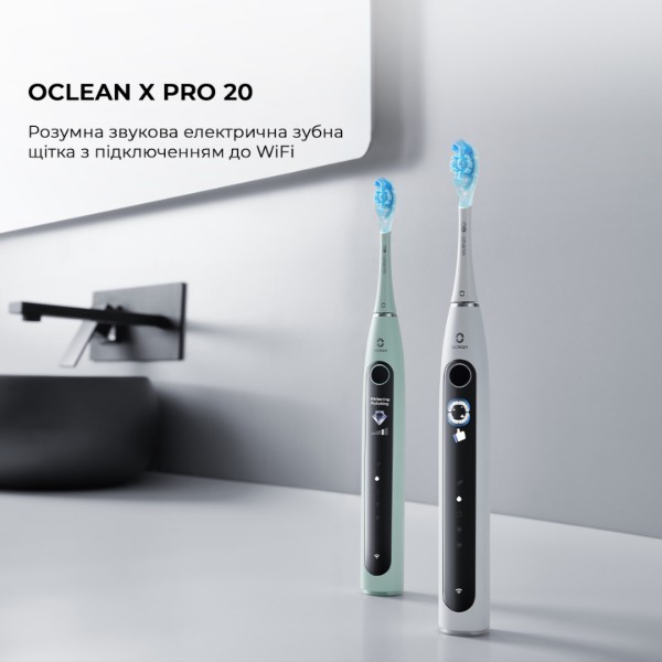Фото - Зубна щітка електрична Oclean X Pro 20 Electric Toothbrush Black (6970810556940)