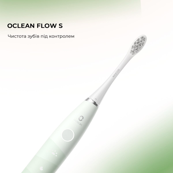 Фото - Зубна щітка електрична Oclean Flow S Electric Toothbrush Green (6970810557336)