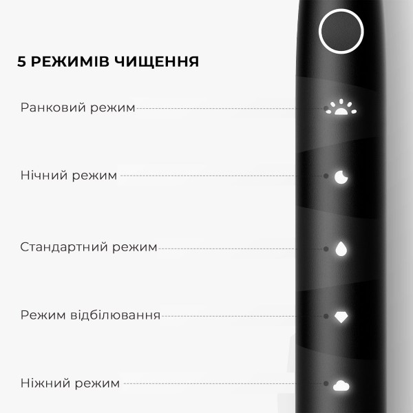 Фото - Зубна щітка електрична Oclean Flow S Electric Toothbrush Black (6970810557343)