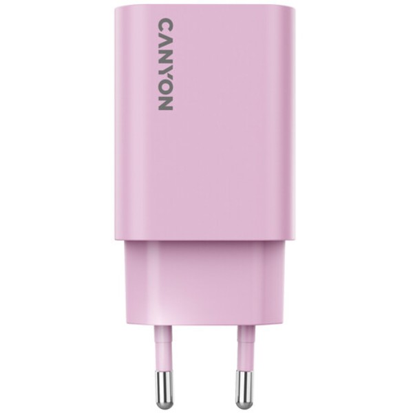 Фото - Сетевое зарядное устройство Canyon OnCharge 30CL 1xPD Type-C 30W Pink (CNE-CHA30CLPK)