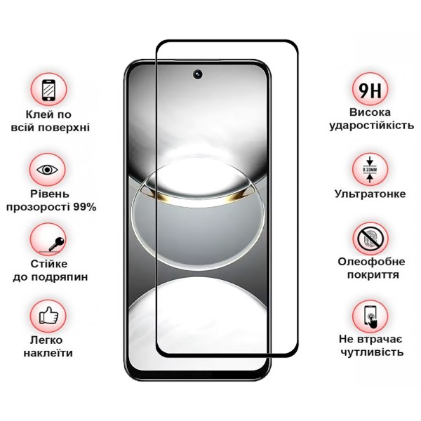 Фото - Захисне скло для смартфону BeCover for Tecno Spark 30 (KL6) Black (712500)