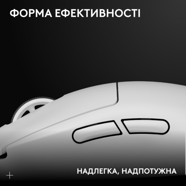 Фото - Мышь беспроводная игровая Logitech G Pro X Superlight 2 LightSpeed White (910-006638)