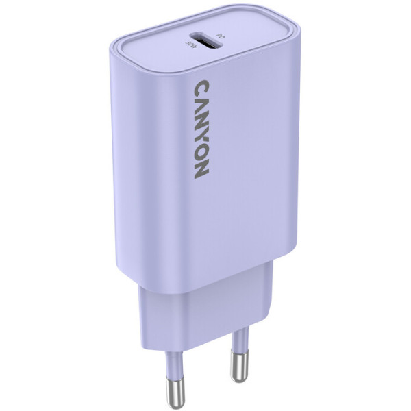 Фото - Сетевое зарядное устройство Canyon OnCharge 30CL 1xPD Type-C 30W Purple (CNE-CHA30CLPU)