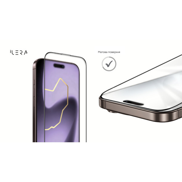 Фото - Захисне скло для смартфону ILera FrostedGlass 2.0 for iPhone 17 Air (iLFrGl17Air)