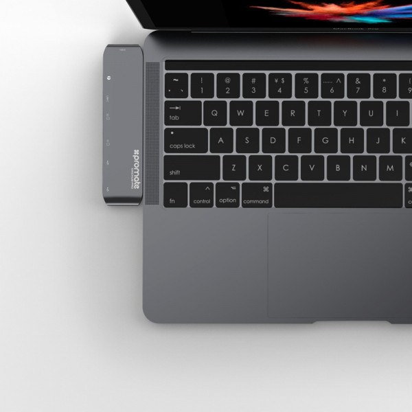 Фото - Хаб USB Promate Machub-PRO Space Grey