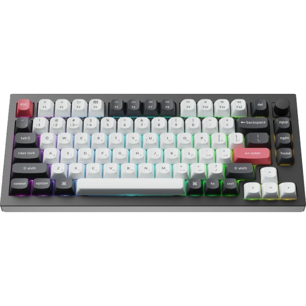 Фото - Клавиатура беспроводная Keychron Q1 HE Magnetic Switch Black RGB (Q1H-M1-UA)